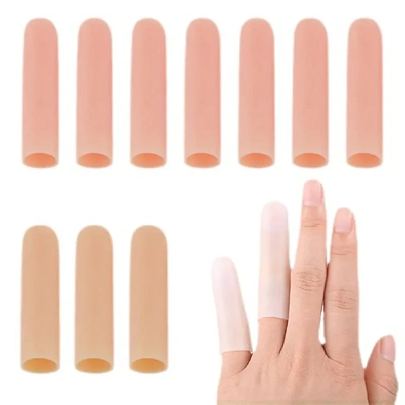 5Pcs Silicone Finger Protectors & Toe ubes, HeatResistantAnti-Slip SleevesforBakingCookingHamburgerPizza, KitchenToolAccessories
