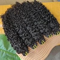 Paquets de cheveux humains bouclés birmans # Extensions de tissage de cheveux vierges bruts ondulés de couleur naturelle 1B, cheveux 100% naturels bouclés et rebondissants pour femmes 4