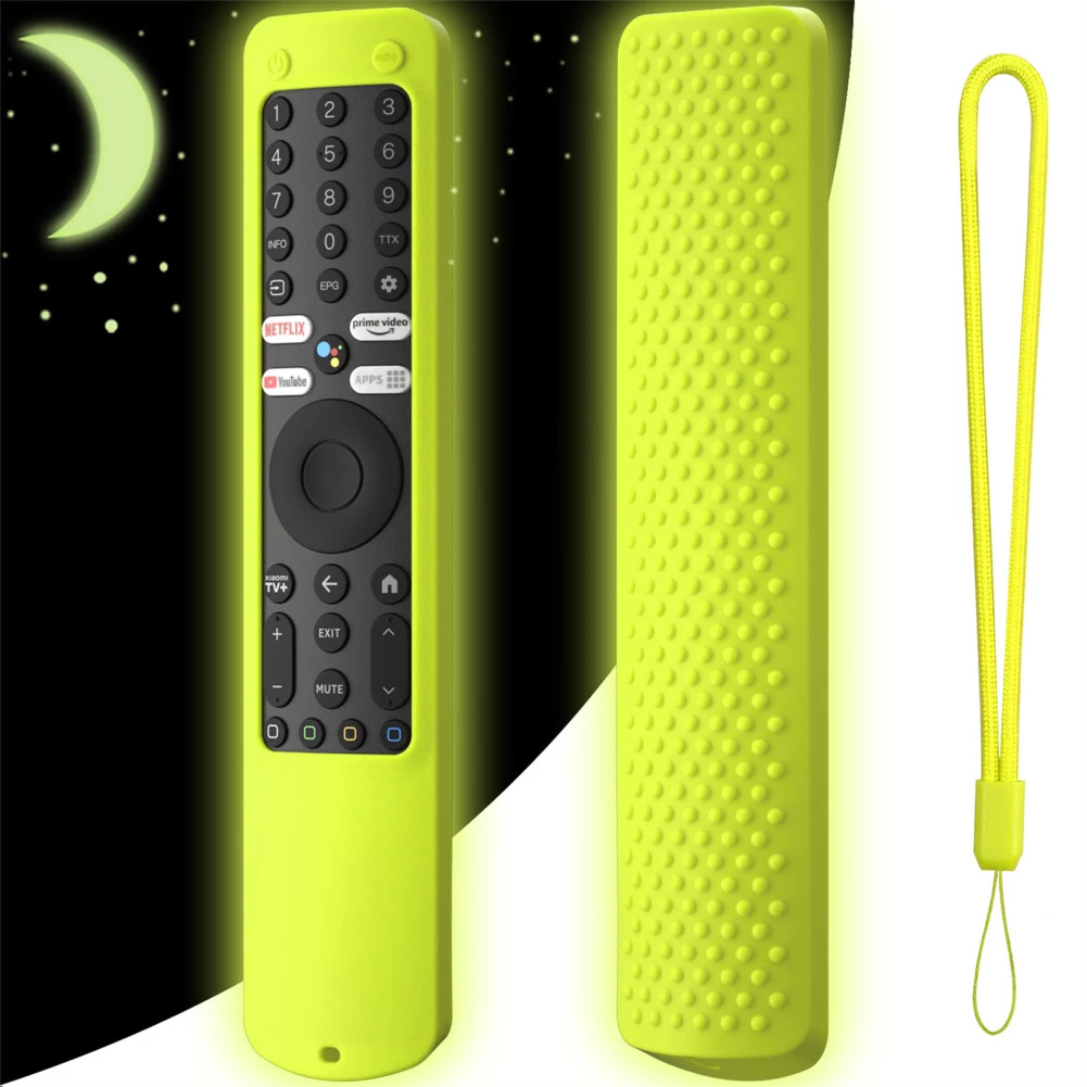 Remote Control Protective Case Silicone Case Protective Skin Scratch-Resistant Cover With Lanyard For Xiaomi TV XMRM-ML/TV Q2 silicone remote case