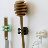 1PC Hook Non-drilling Razor Hook Silicone Spatula Kitchen Bathroom Door Without Trace Wall Hooks Key Hanger Key Holder Wall 1