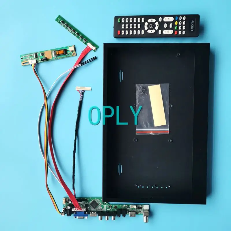 

Metal Case+Analog TV Driver Board Fit LP154W02 LP154WE2 VGA AV USB HDMI-Compatible 15.4" 1680*1050 DIY Kit 30 Pin LVDS 1CCFL