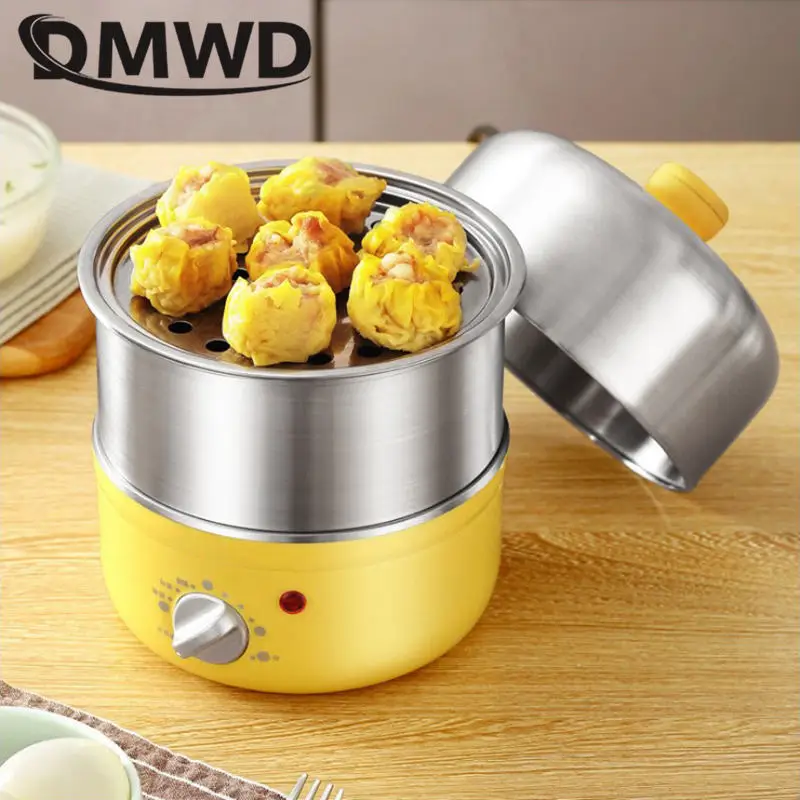 Electric Egg Boiler 1 layer/2 layers Stainless steel Food steamer Timed Egg Custard Maker Breakfast Maker Automatic power off