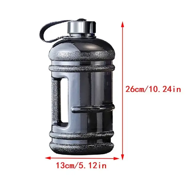 1Pcs Gallon Bottle Water Bottle PETG 2L Large Capacity Sports Drink Bottle Training Sports Workout Outdoor Gym With Handle 6
