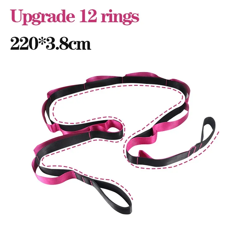 Enhanced Non-Elastic Stretch Strap for Yoga, Pilates, Dance, and Physical Therapy