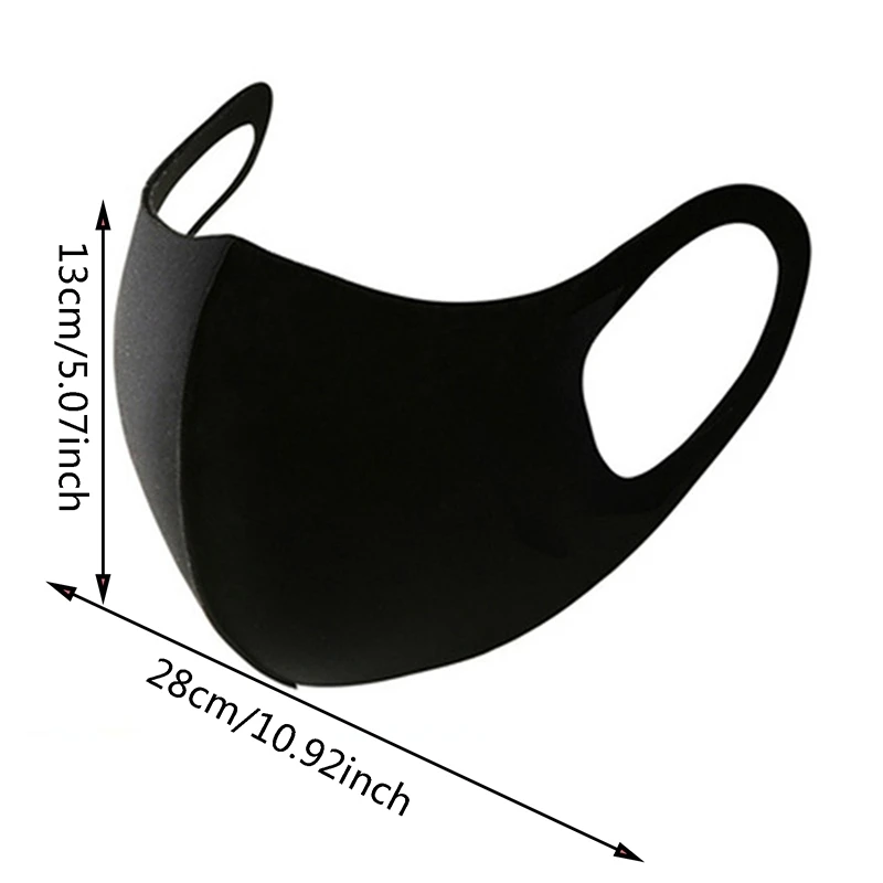 Face Mask Fashion Solid Earloop Spring Dustproof Washable Reusable Unisex Outdoor Travel Breathable