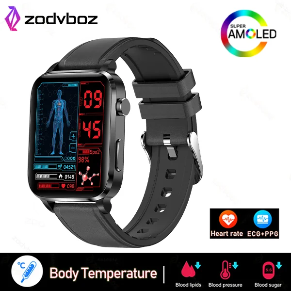 Monitorización de glucosa en sangre ECG Smart Watch con temperatura presión  arterial Oxígeno Fitness Tracker Salud W11 - China Blood glucosa Smart  Watch y Fitness Smartwatch precio