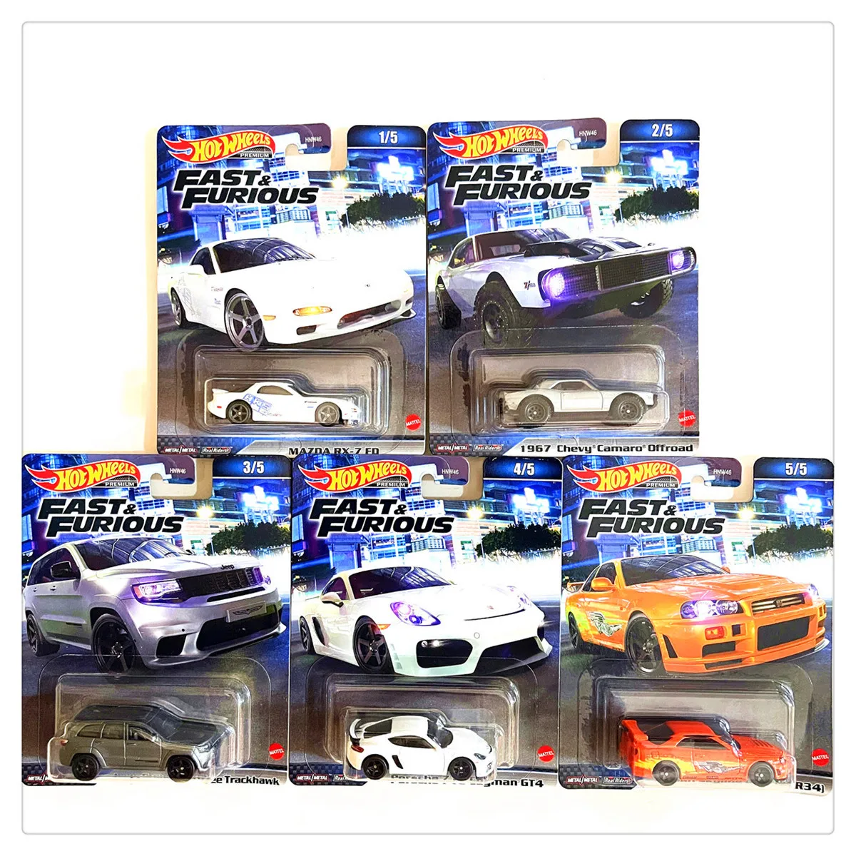 Hot Wheels Fast & Furious HNT21 HKF07 Collection Diecast 1