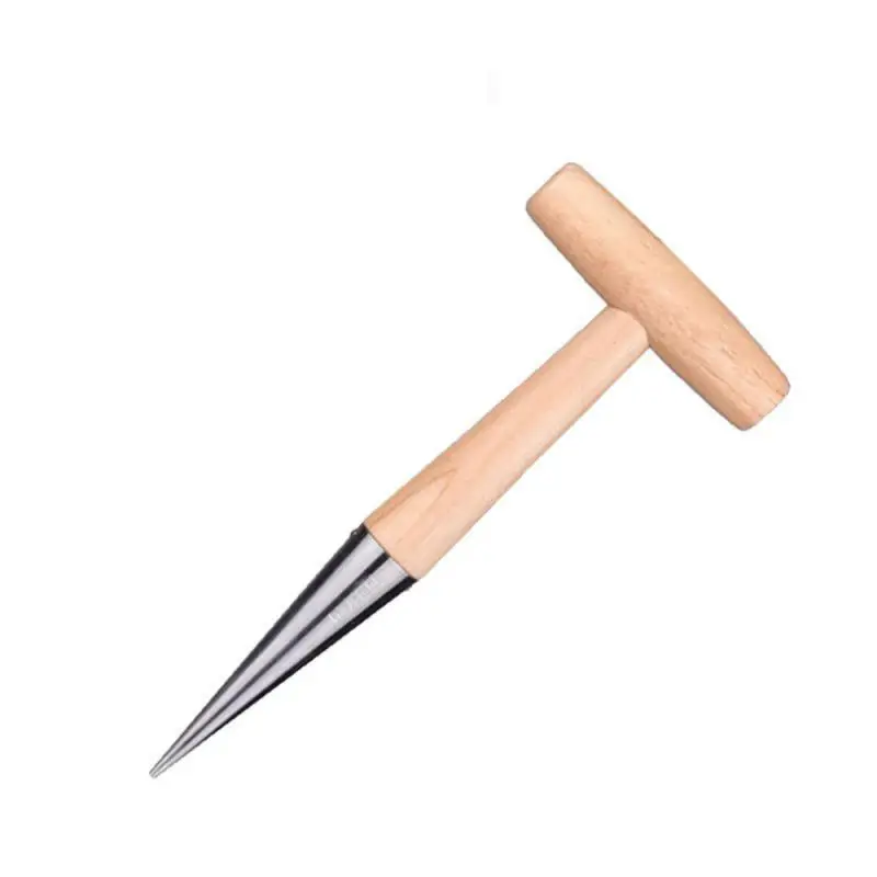 

Практичные инструменты для сада, доставка, ослабление почвы, аксессуар, прочный растительный отверстие из нержавеющей стали, дырокол, деревянная ручка