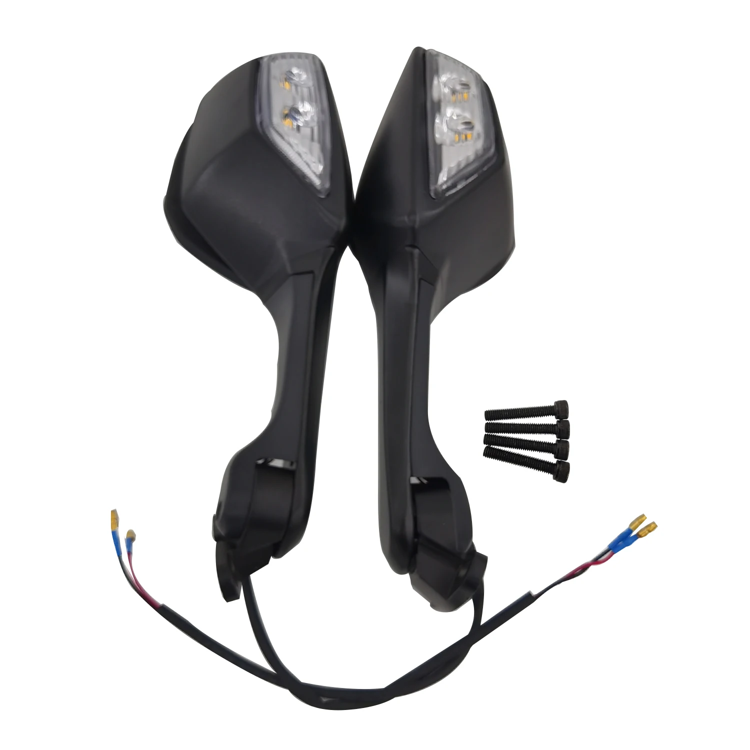 LEDウインカー付きモーターサイクルバックミラー,カワサキニンジャ