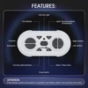 Robot Toys Kids Remote Control Toys with Music RC Early Education Gesture Sensing DIY Music Dance LED Eyes Boys Girls Gifts 4