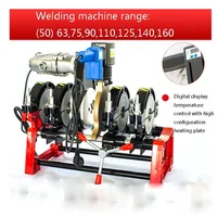 Enhanced 63-160mm Manual Hot Melt Hydraulic four Ring Docking Machine PE/ PPR/ PB/ PVDF Pipe Butt Welding Machine 1
