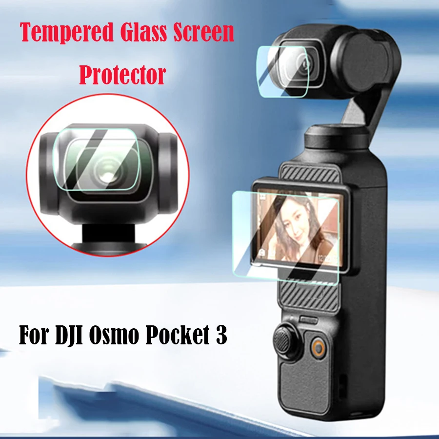 Vetro Temperato Hd Per Dji Osmo Pocket 3 , 9H Proteggi Schermo In Vetro Temperato Per Dji Pocket 3/2 Gimbal Camera Lens Protect Glass
