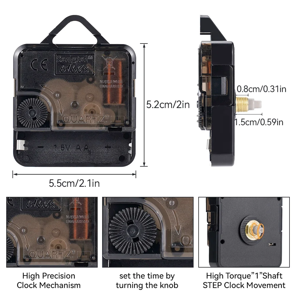 DIY Quartz Clock Movement Kit Compatible With10in Clocks Make Cross Stitch Wall Clocks Handmade Personalized Gift