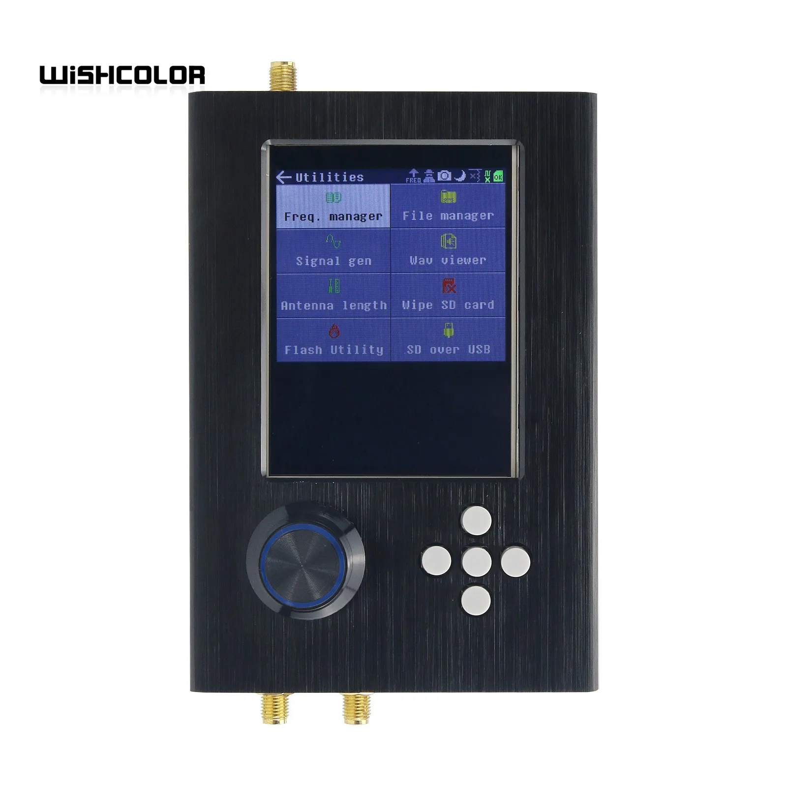 1MHz-6GHz HackRF One R9 V2.0.0 Upgraded PortaPack H2 3.2" LCD 0.5ppm TXCO SDR Raido Optional Plastic Metal Shell Antenna portable sdr radio