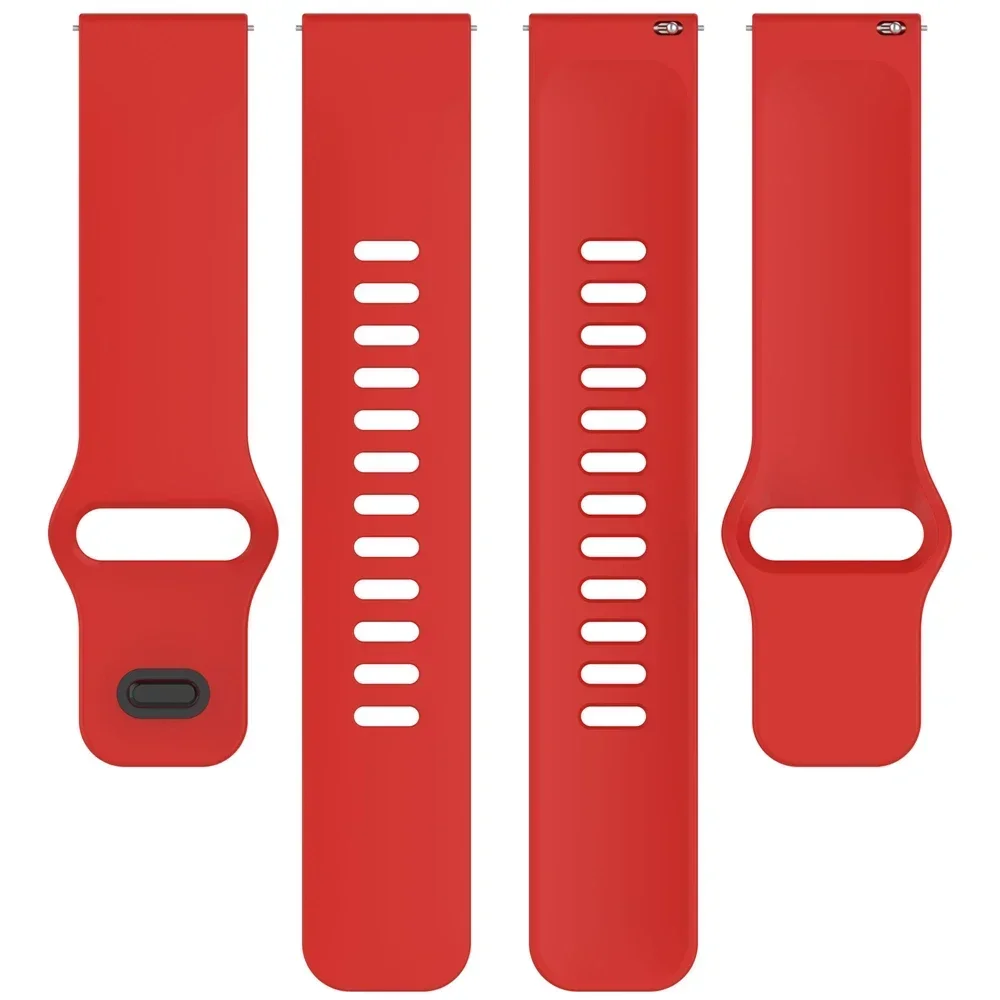Versatile Silicone Smartwatch Strap - Adjustable 20mm/22mm Band