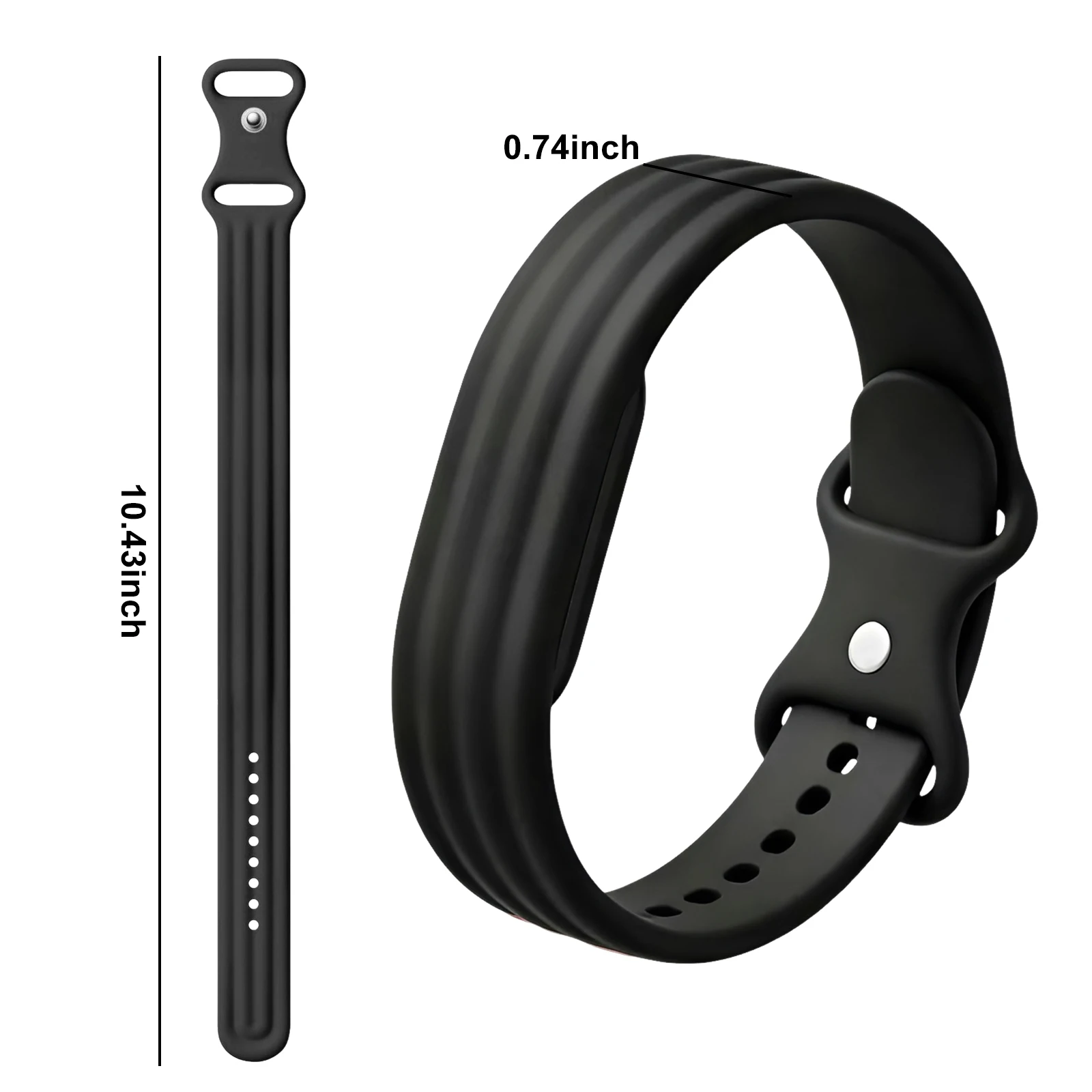Silicone Strap Lightweight Screenless Activity Tracker Wristband for Fitness and Outdoor Activities