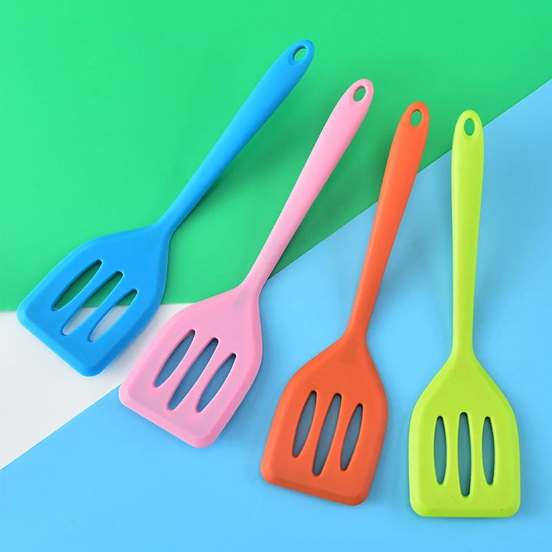 Kitchen Small Silicone Spatula Egg Fish Frying Pan Scoop Fried Shovel High Temperature Non Stick Cooking Spatula Spoon