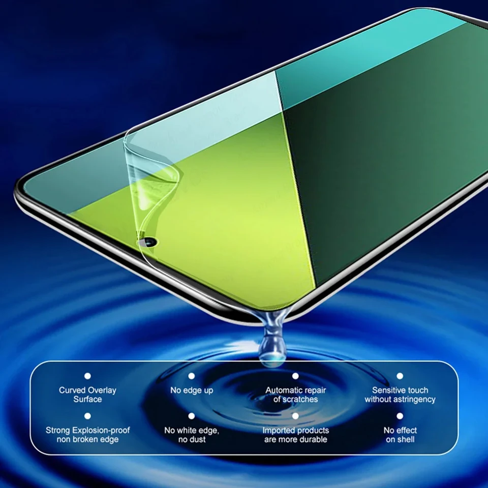 Ultra Clear Hydrogel Screen Protector For Xiaomi Redmi Note 12S - Liquid Resin, Full Coverage, Case Friendly