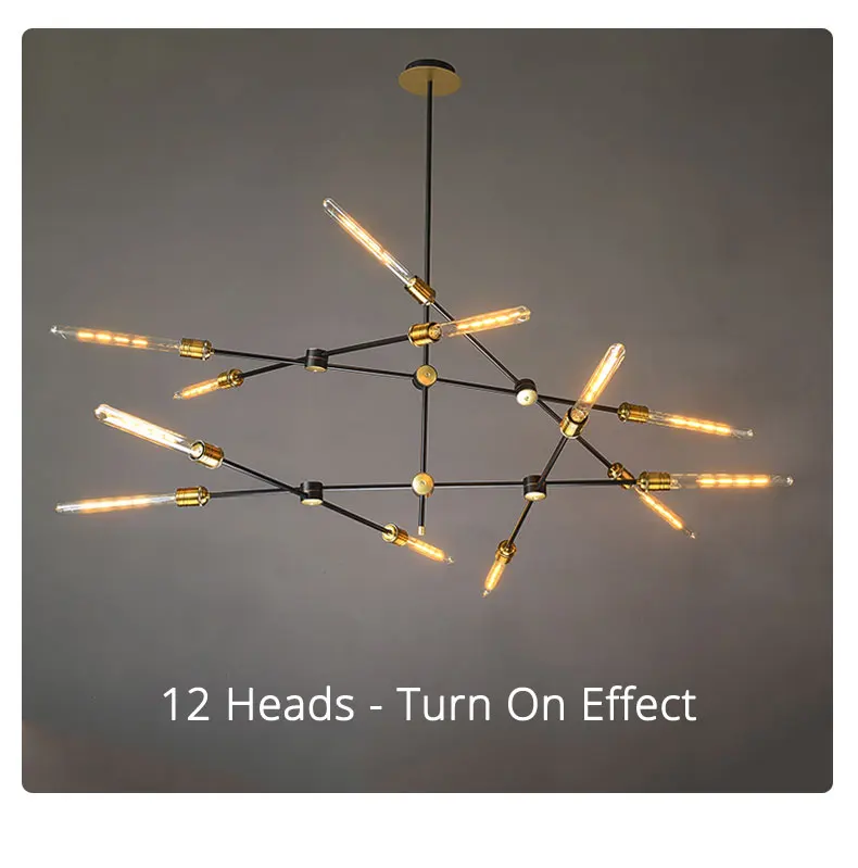 American retro industrial wind chandelier Nordic minimalist personality restaurant living room bar cafe clothing store lighting dining room light fixtures