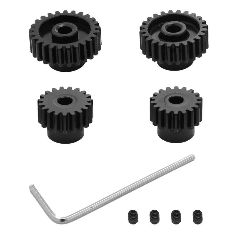 

4 шт. металлические шестерни 18T 19T 23T 24T шестерни для Tamiya TT01 TT02 TB02 TA05 Запчасти для радиоуправляемых автомобилей аксессуары
