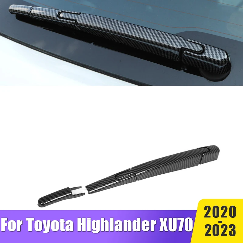 

Rear Wiper Cover Windshield Blade Trims Strips For Toyota Highlander XU70 Kluger 2020 2021 2022 2023 Car Styling Accessaries