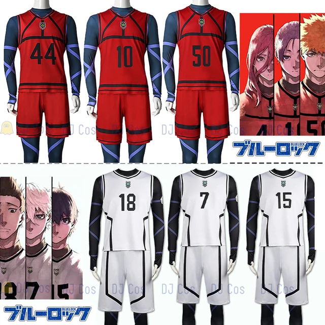 Anime Blue Lock Bachira Meguru Cosplay Costume Football Jersey