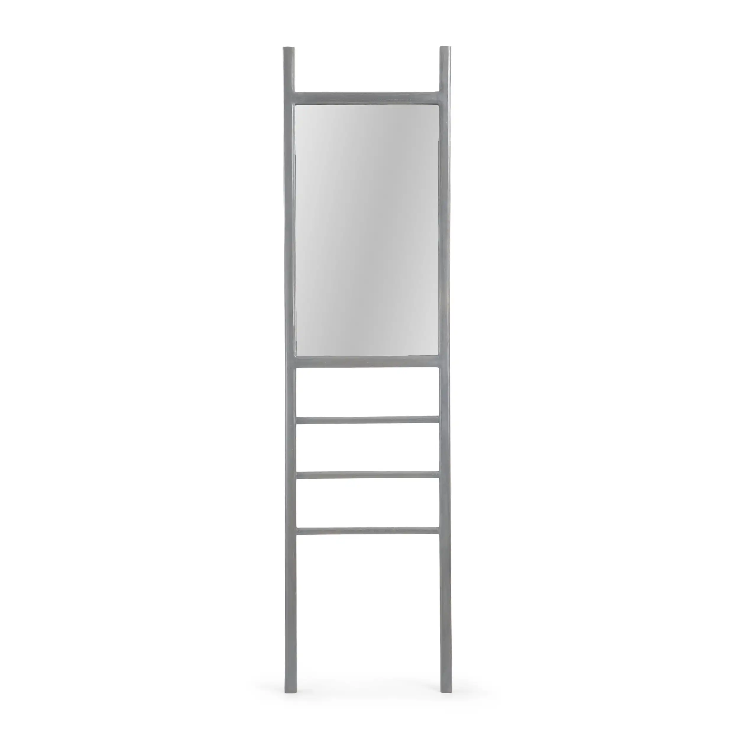 

Noble House Luxurious Refined Fashionable and Elegant Adding Brightness Dean Modern Ladder Mirror Gray