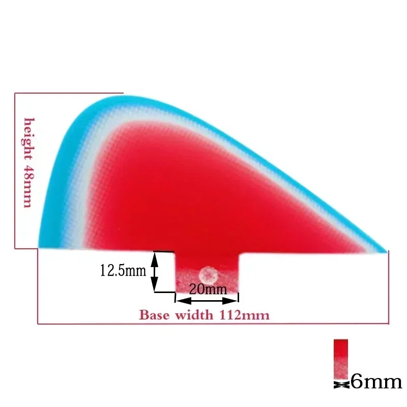 Surf Fins BiLong FCS Knubster Centre Kneel Fin BiLong Futures Barbatanas De Red Azul Surf Central Fins Surfboard Wakeboard surfboard fin