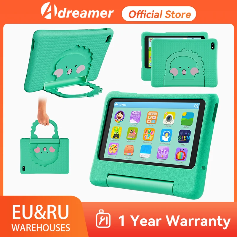 Adaler Kids Tablet 7 pollici Quad-Core Android 13 3GB + 32GB WiFi Bluetooth  4.2 Software educativo installato con custodia a prova di bambini -  AliExpress