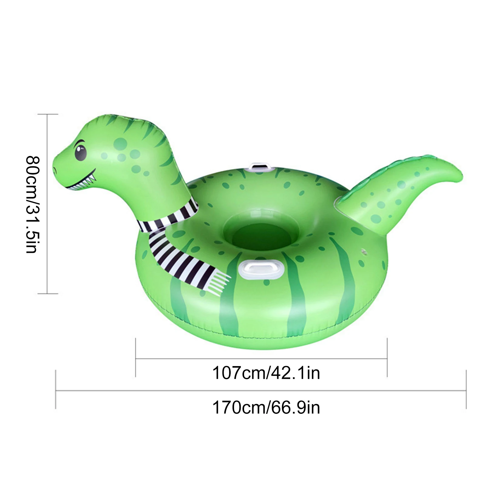 Thicken Snow Tube Inflatable Snow Sleds with Handles Winter Toys Tubing for Kids Adults