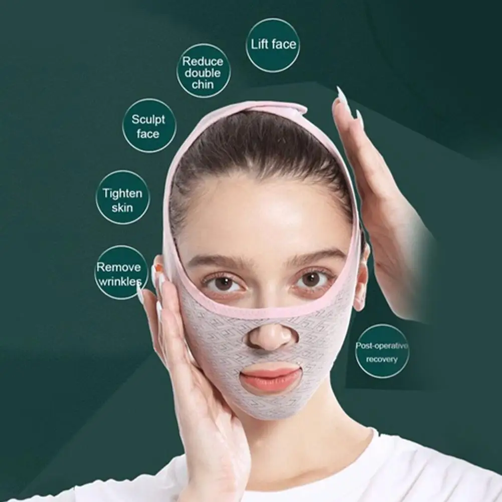 

Slimming Face Mask V Shape Facial Line Lift Wrinkle Chin Double Cheek Skin Face Care Tools Care Up Remover Bandage Lift R5U3