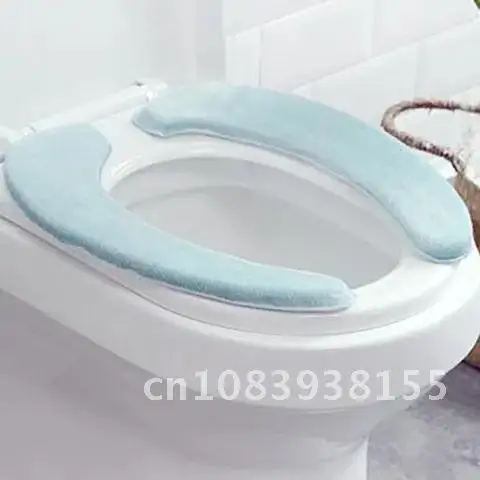 

Toilet Seat Covers Soft Washable Bathroom Pads Mats Warm Mat Cover Cushion Cover Warmer Washable Toilet Seat Pads Bathroom Cove