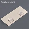 2/4pcs Home Plastic Hooks Waterproof Sticky Hook for Kitchen Bathroom Shelf Sticker Sticking Wall Strong Adhesive Hook Hanger 5