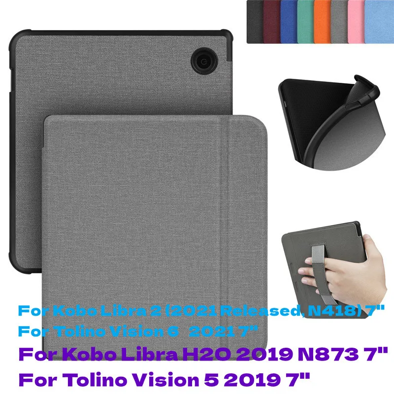 Custodia Per Kobo Libra 2 2021 Release N418 Tolino Vision 5 6 Cover Magnetica Per Ebook Per Kobo Libra H2O Case 2019 Ereader Sleep Cover