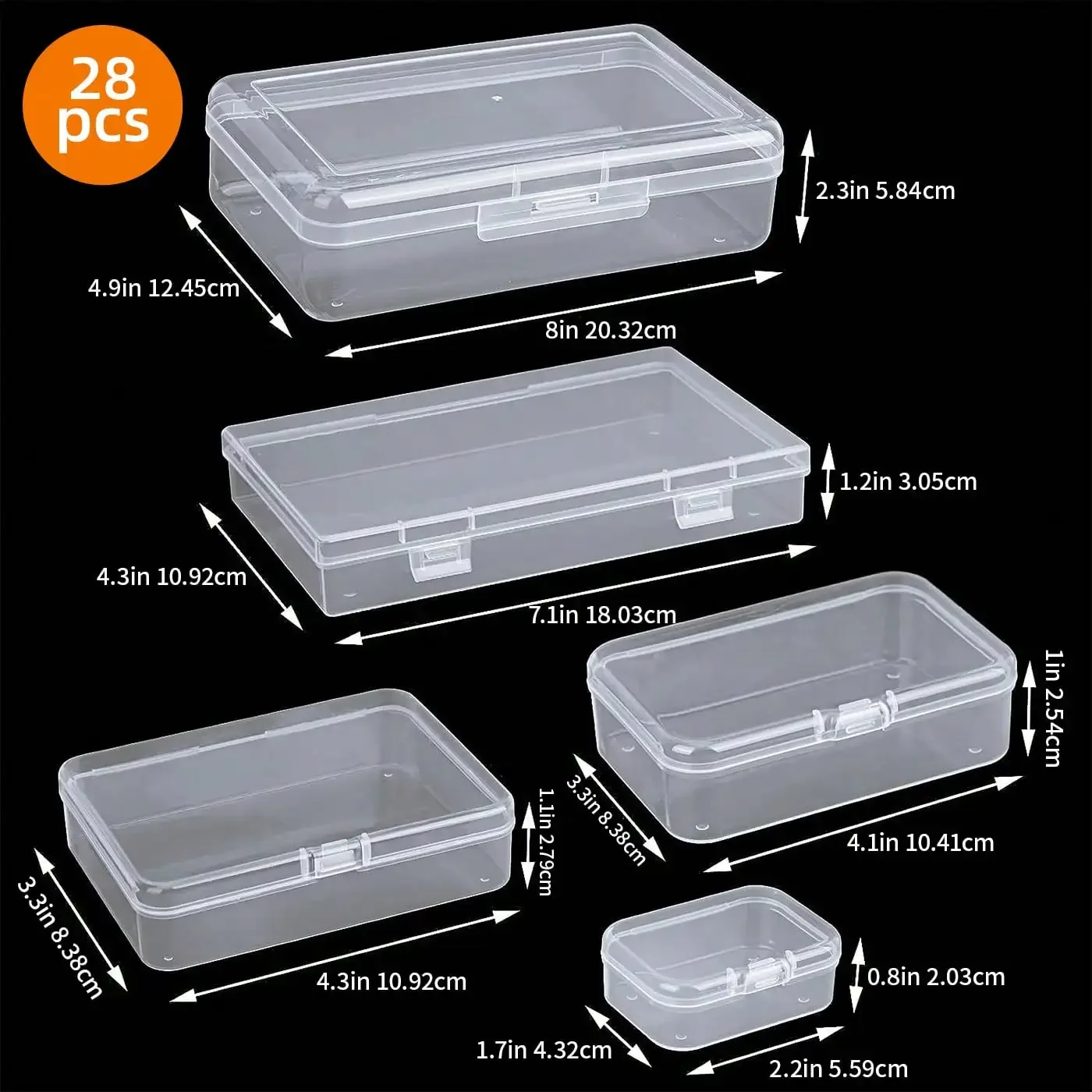 28-Pack Storage Boxes Set 3