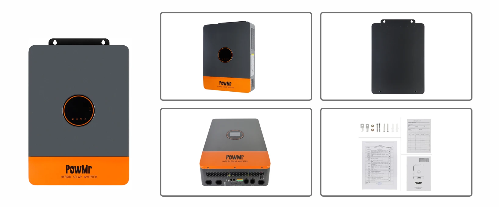 12KW Three-Phase DC 48V to 230/400VAC Solar Hybrid Parallel Inverter Built-in 2