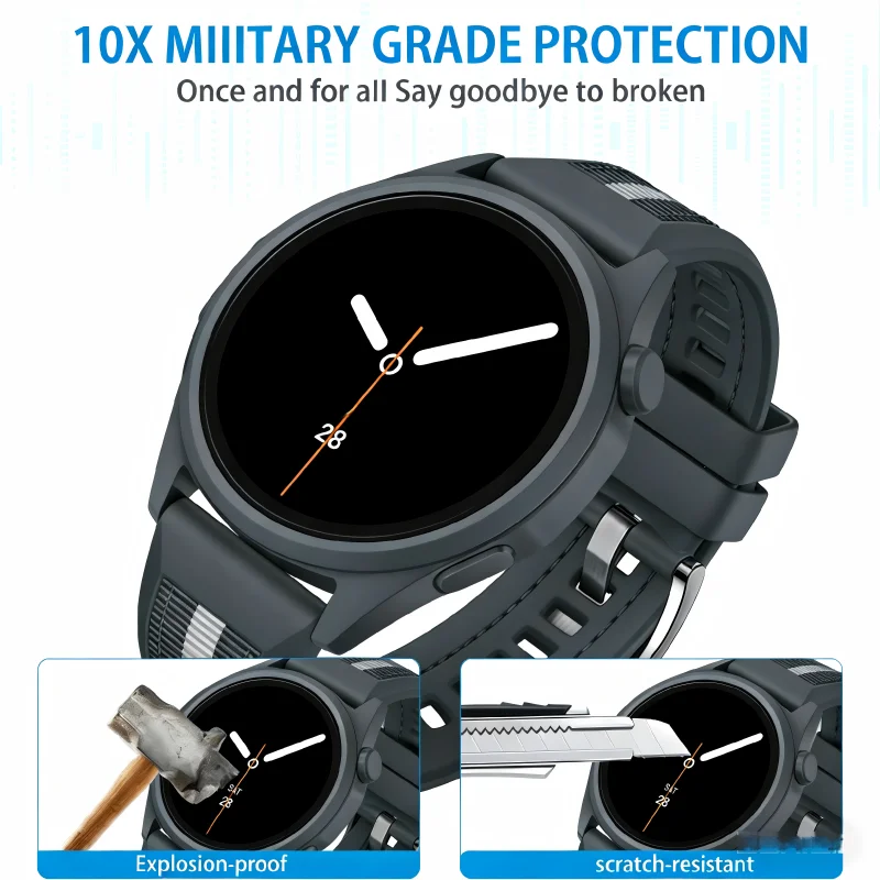 삼성 갤럭시 8 클래식 7 6 5 4 40MM 44MM 화면 보호 필름 액세서리와 호환되는 강화 유리