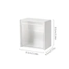 1pc Wall Mounted Cotton Pad Storage Boxes Dustproof Bathroom Organizer For Cotton Swabs Makeup Adhesive Jewelry Holder Box 6