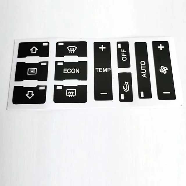 Car Window Air Conditioner Switch Button Repair Sticker For A2 1996-2003 Car Interior Replacement Parts 5