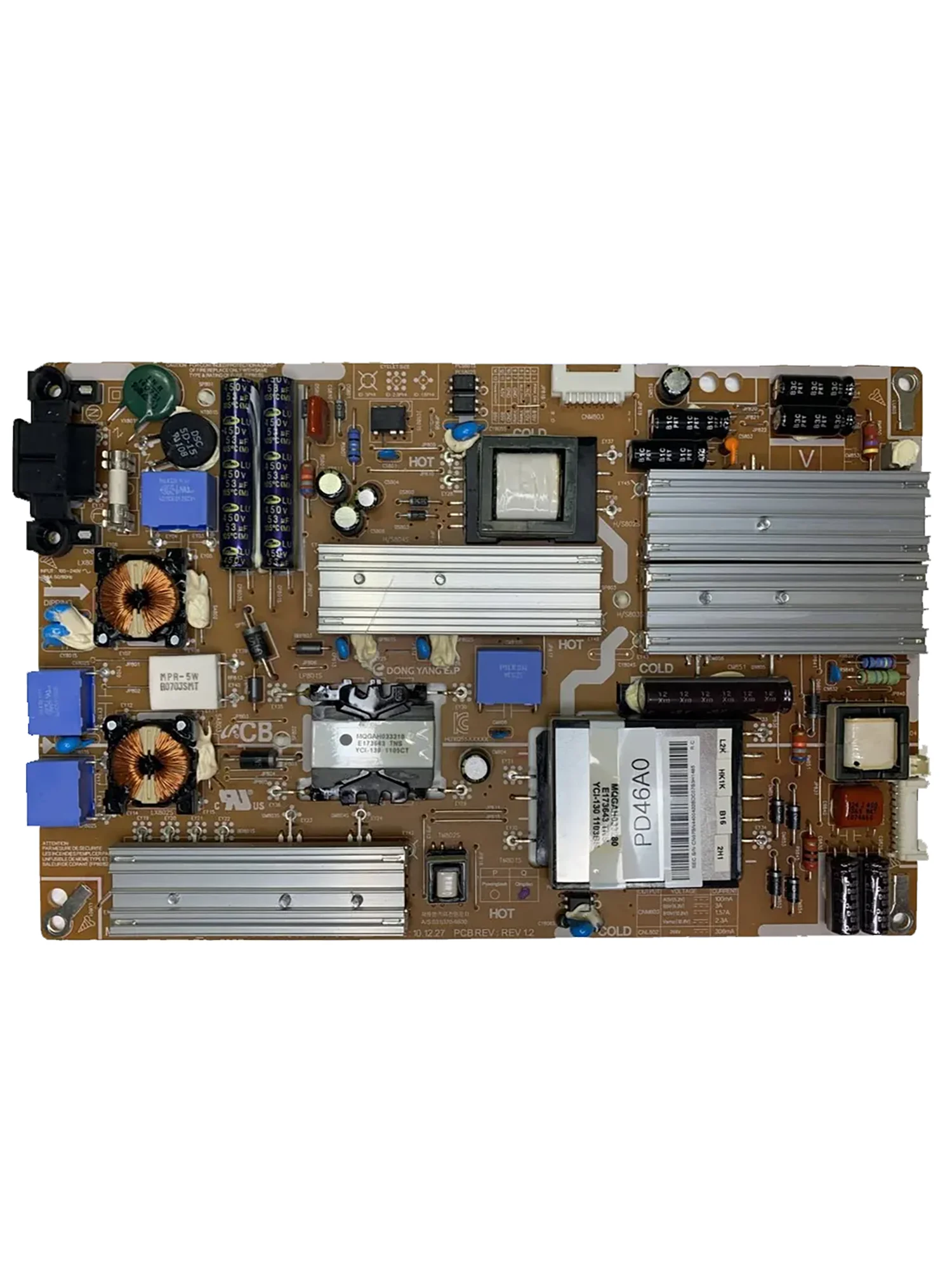 PSU 전원 공급 장치: BN44-00422B PD46A0_BDY REV1.3 TV용 UE40D5000PW UE40D5500 UE40D5520