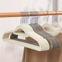 10 Pieces of Anti Slip Hangers High-end Velvet, Space Saving Wardrobe Organizer for Organizing Special Household Hanging Clothes 1