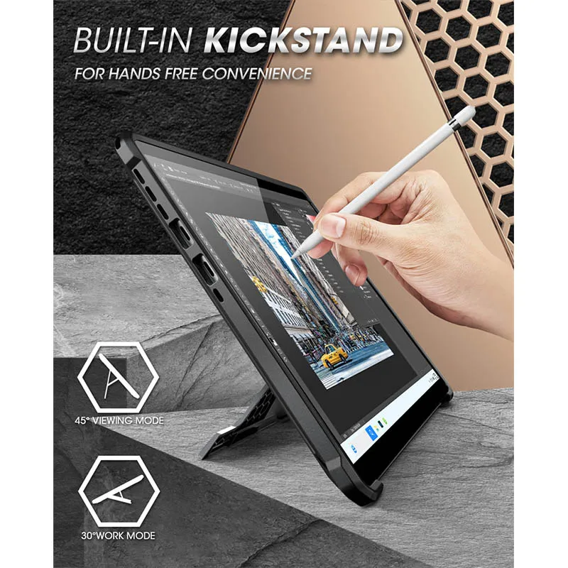 Supcase-capa Protetora Robusta para Microsoft Surface Pro Kickstand Embutido Compatível com Teclado de Capa tipo 2023 - Imagem 4