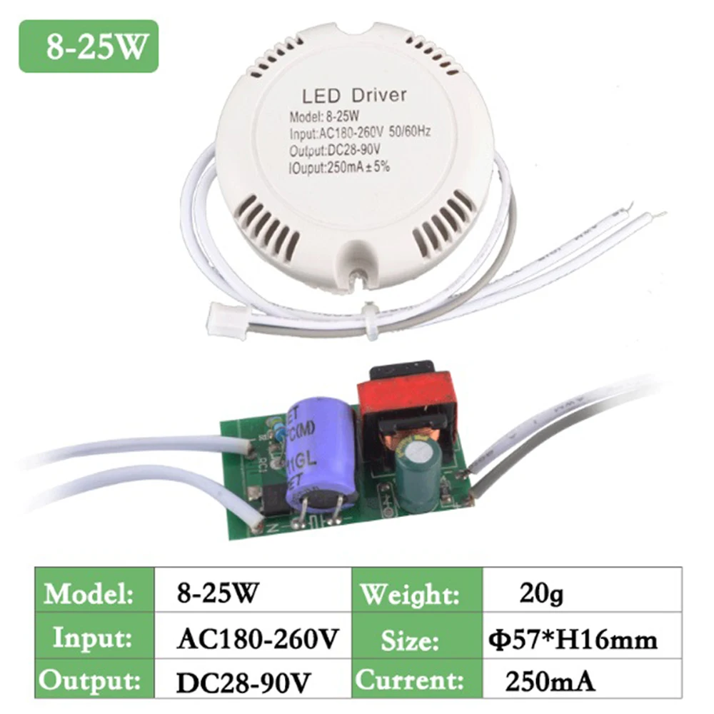 25W 40W LED Driver Ceiling Driver 220V Round/Square Driver Lighting
