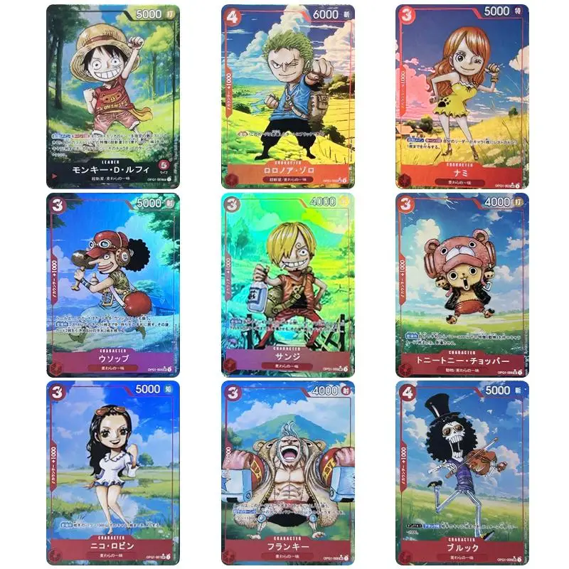 

Diy One Piece Monkey D. Luffy Nami Anime Character Collection Classic Homemade Rare Collection Flash Card Cartoon Game Card Gift