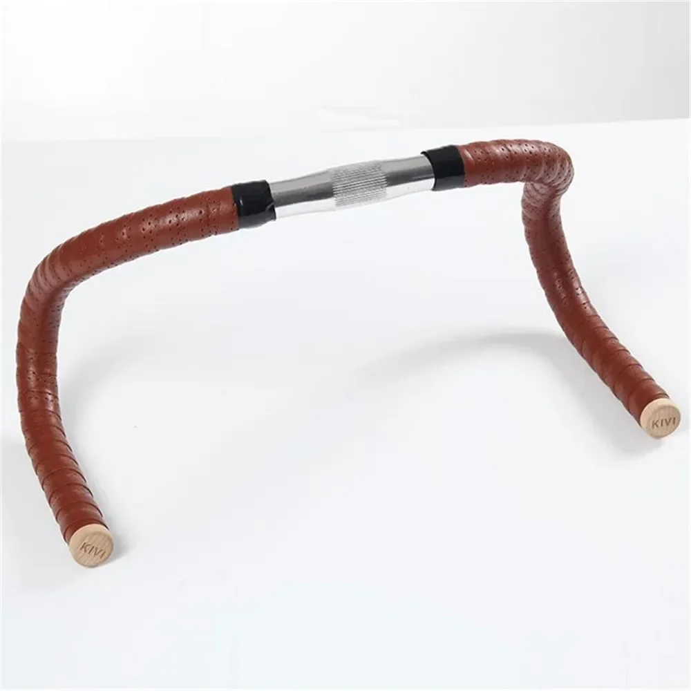 Anti-slip road bike handlebar tape 1 pair handmade vintage leather road bike handle tape