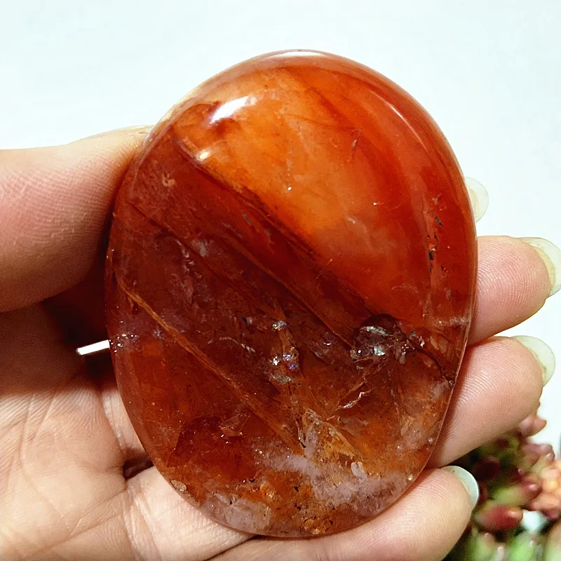 high quality Natural Stone Red Hematoid quartz Crystal palm Home Decoration Meditate And Chakra Healing Feng Shui Crystal 6