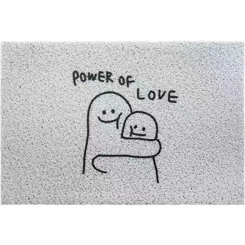 

Simple Figure Door Mat Scraping Sand Dust Removal Door Entrance Mat Wear-resistant Non-slip Foot Mat Wire Ring Doormat