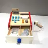 Gift Cute Practical Simulation Attractive Educational Play House Toys Wooden Convenient Market Cash Register Children Set 3