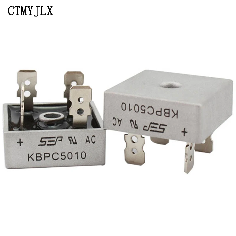 5pcs KBPC5010 Diode bridge 50A 1000V Diode Bridges Rectifier KBPC 5010 Power Rectifier DIY Electronic Componentes KBPC5010