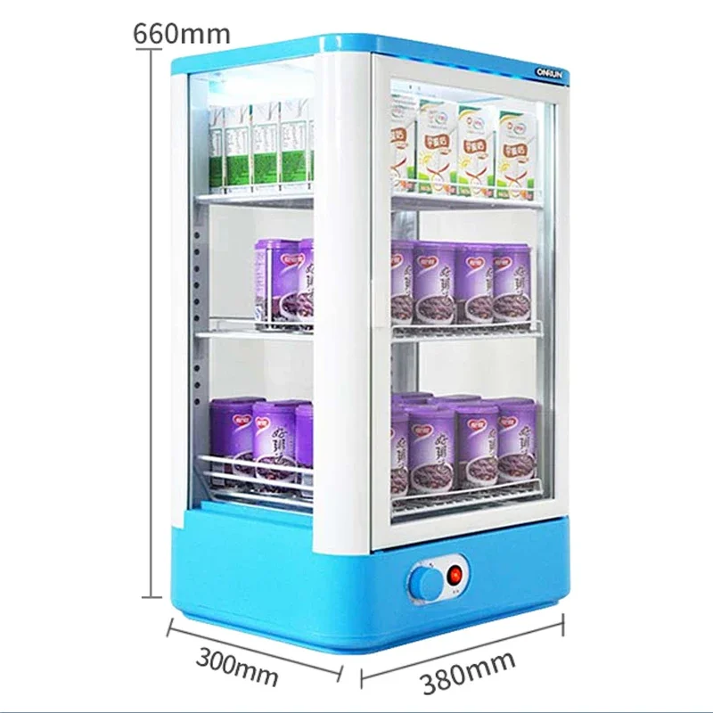 45L beverage heating cabinet double door hot drink display cabinet commercial student milk warming RS-45